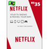 Cartão Netflix 35R$ (Envio por Email)