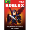 Cartão Roblox 60 R$