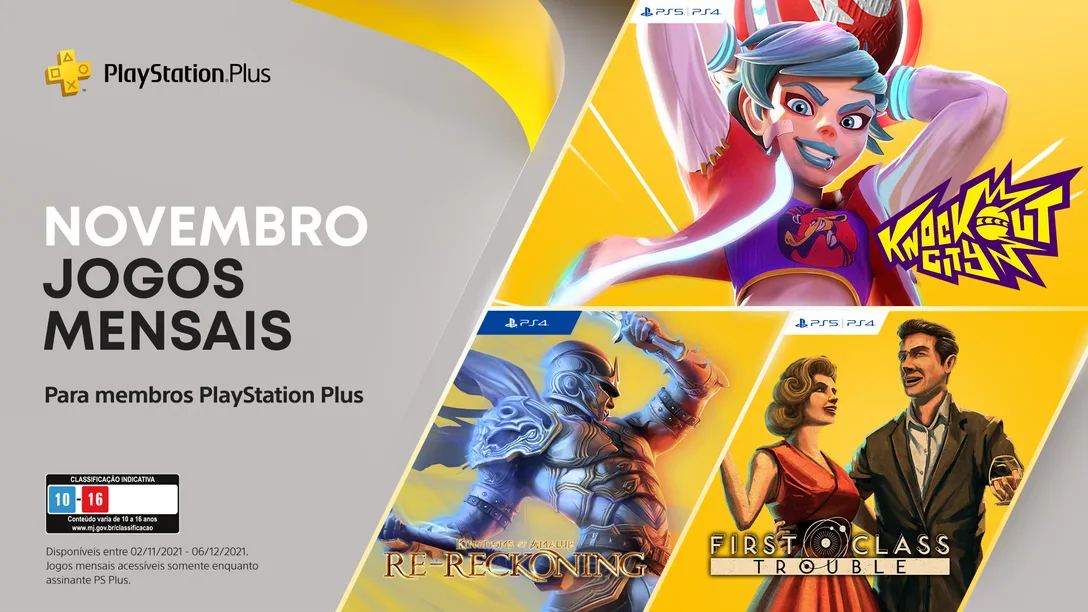 PlayStation Plus Jogos Novembro 2021